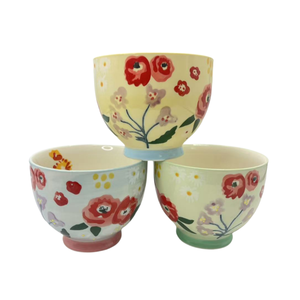 Vente en gros de tasses à soupe en céramique de 15 oz, peintes sous glaçure, dessinées à la main, grandes tasses à fleurs peintes à la main - Product Image 2
