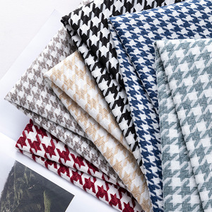 Polyester Houndstooth Stof Waterdicht Gebreid Grof Linnen Effen Handgemaakt Naaien Voor Kleding Tassen Bankbekleding Groothandel - Product Image 2