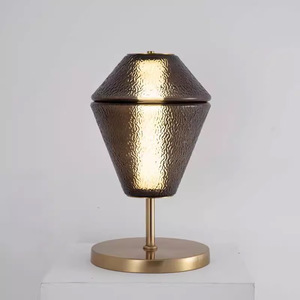 Trendy Modern Glass Floor <b>Lamp</b> Wood Shade Creative Interior Design Minimalist Style for Bedrooms Living Rooms <b>Studies</b> Iron Body - Product Image 5