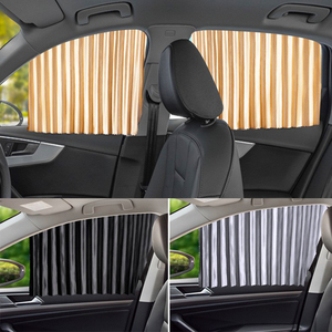 Car Window Sun <strong>Screen</strong> Shades Adjustable Car Window Sun Blocker Window Shade Cling Sunshades Cover Visor Shield <strong>Screen</strong> - Product Image 2