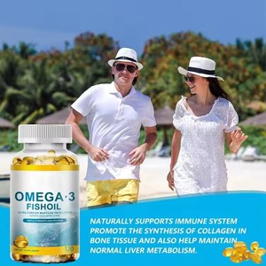 Usine CGMP OEM 120 capsules Triple force 1000 mg Vitamines Oméga 3 Huile de poisson en gélules molles - Product Image 2