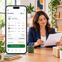 Développement d'une application de facturation personnalisée pour iOS et Android avec générateur de devis et de factures LionCreate