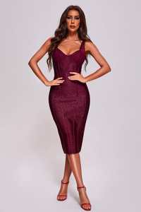 2024 Fashion in Mesh abiti da festa da <span class=keywords><strong>donna</strong></span> Glitter Bodycon bendaggio di compleanno <span class=keywords><strong>unicorno</strong></span> Club metallizzato Sexy abito da Cocktail Midi per le donne - Product Image 2