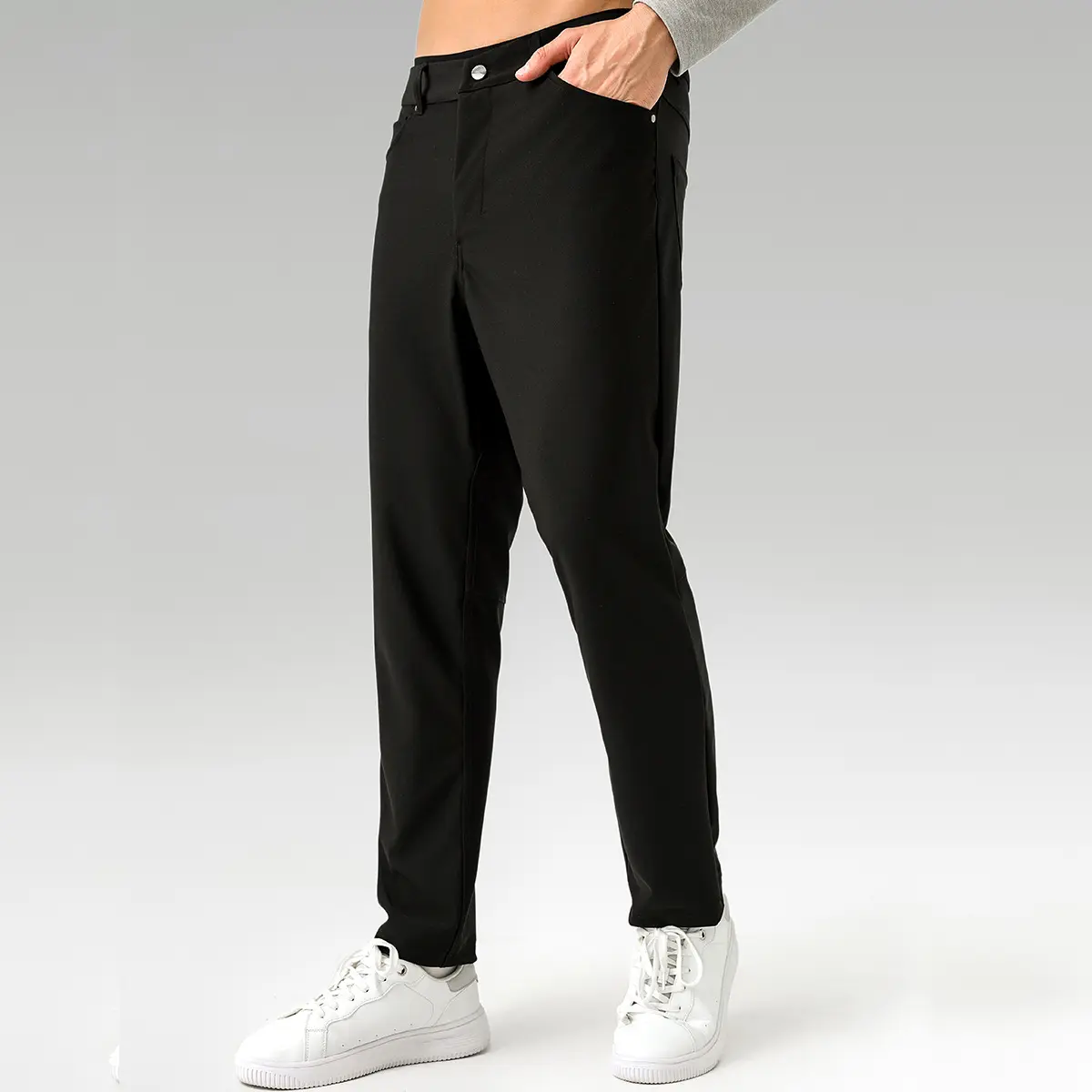 अनुकूलन लुलु एबीसी पुरुषों की कैजुअल ब्लेज़र पैंट बिजनेस कम्यूट दो पहनने वाली पैंट फिटनेस सांस लेने योग्य जल्दी सूखने वाली पैंट