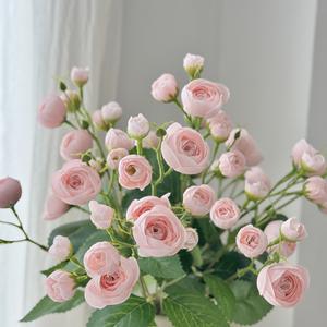 Roses artificielles en soie blanche, 12 têtes, mini bouquet de bourgeons de thé pour mariage, décoration de la maison, accessoires photo - Product Image 4