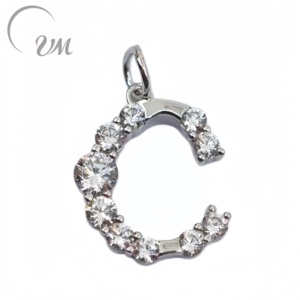 Collar con colgante de letra en plata 925 de UM Jewelry Classic para mujeres, niños, aniversarios, regalos de boda y ocasiones festivas. - Product Image 3