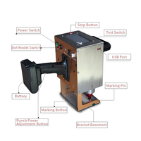 Machine de marquage à micro-percussion portative pour plaques signalétiques, machine d'estampage à points métalliques portable