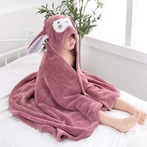 Cartoon <b>Baby</b> Hooded Bathrobe Kids Bath Towel Fashion Newborn <b>Blankets</b> Bath Towel with Hood for Children - Product Image 4