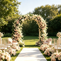 Décor de mur floral et de verdure pour arche de mariage, idéal pour la cérémonie et la réception de mariage