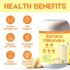 <span class=keywords><strong>นมผง</strong></span>กล้วยผสมคอลลาเจนไฮโดรไลซ์สำหรับทดแทนอาหารลดน้ำหนักโปรตีนกล้วยเขย่าพร้อมวิตามินและแร่ธาตุ24ชนิด - Product Image 2