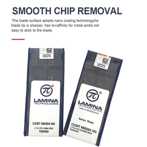 CCMT060204-NN LT10 fabricants plaquettes de fraisage tour à métaux outillage carbure tournant insert cnc - Product Image 2