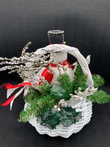 Arreglo Navideño de Muñeco de Nieve Hecho a Mano en Vietnam, Centro de Mesa Festivo, Decoración de Mesa de Invierno, Fabricante - Product Image 6