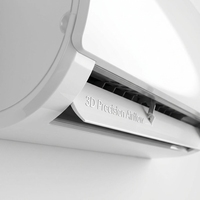 Climatiseur solaire 9000 BTU, hybride chaud/froid, onduleur AC/DC, mural, type split