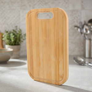 Tabla de Cortar de Bambú Antideslizante, Duradera, Ecológica, Fácil de Limpiar, Utensilios de Cocina Resistentes - Product Image 2