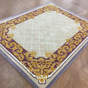 THẢM LEN Và Thảm 100% Chất Lượng Cao Thảm Chần Thủ Công Họa Tiết Hoa Theo Yêu Cầu - Product Image 2