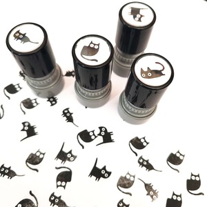 Set di timbri per gatti sensibile alla luce premio per studenti della scuola elementare per bambini piccoli cartoni animati per ufficio confezione regalo - Product Image 3