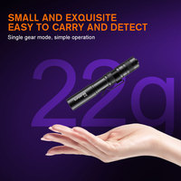 Mini lampe torche LED UV de poche avec corps en alliage d'aluminium, lumière violette 395 nm, lampe torche UV avec clip métallique, interrupteur de queue, lampe torche