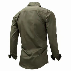 メンズFR作業服シャツ |   綿88％ ナイロン12％ |   NFPA 2112 認定 |   カスタムロゴOEM - Product Image 5
