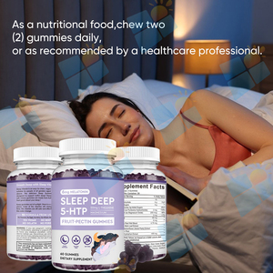 Gomitas de Magnesio SUNI OEM ODM de Marca Privada para un Sueño Profundo y Reparador, Suplemento con 5-HTP y <span class=keywords><strong>Melatonina</strong></span> para Hombres y Mujeres, Sueño Rápido - Product Image 5