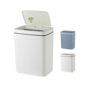 12L Intelligent Automatic Sensor Kitchen Plastic PP Garbage Trash Can Home Indoor Bathroom Living Room Smart Waste Bins