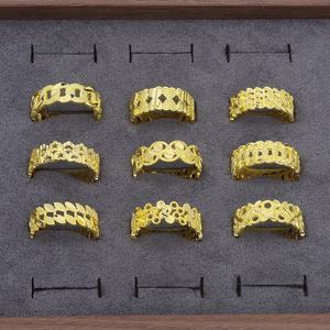 Anillos de Dedo de Latón Chapado en Oro de 24K, Estilo Clásico para Mujer, Marca JXX, Buen Precio, Venta al Por Mayor - Product Image 1