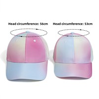 Nueva Gorra de Béisbol Unisex para Padres e Hijos, Estilo Europeo-Americano, Material PVC, 6 Paneles, con Orificio para Cola de Caballo