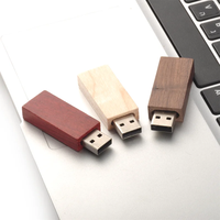Clé USB en bois de bambou foncé avec gravure de logo gratuite, 8 Go, 16 Go, 32 Go, clé USB en bois d'érable, boîte pour cadeaux de mariage et de photographie