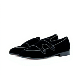 Men's Genuine Cow Leather Style Handmade <b>Flat</b> Loafer Shoes New Arrival All Size for Adults - Product Image 1
