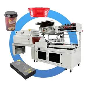 HNOC Bottle Case Film Wrapping Full-Auto Mini Pack L-Shape Wrap System Heat Shrink Package Seal Machine