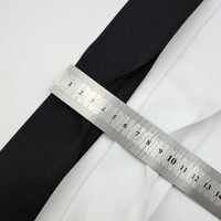 Ceinture élastique ouverte en Y, 3-5 cm, en nylon très extensible, noir et blanc, pour pantalons de sport