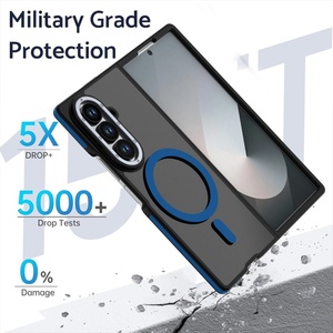 Fundas Magnéticas Translúcidas Mate para Teléfono Móvil Samsung Z Fold 8 6 7, Carga Inalámbrica, Protección Antigolpes - Product Image 3