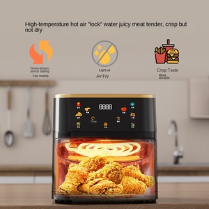 Friteuse à air électrique moderne 5L avec écran tactile, température super chauffée, en acier inoxydable et plastique, multifonctionnelle pour usage hôtelier - Product Image 2