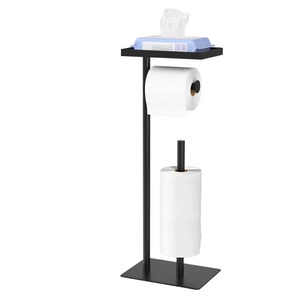 Support de rouleau de papier toilette sur pied personnalisé en usine, design moderne, en acier inoxydable, prix abordable, pour salle de bain - Product Image 4