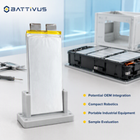 Batterie LiPo polymère au lithium BATTIVUS 3.7V 5000mAh 25C à décharge élevée pour pack de batterie d'outil électrique OEM