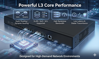 Switch Ethernet Terkelola L3 12-Port 10Gb dengan Uplink SFP+ untuk Pusat Data, ISP, Jaringan Perusahaan & Solusi Kampus