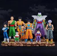 Figurines d'action en PVC Dragon Ball Z (DBZ) de 10-21 cm : Son Goku, Gohan, Vegeta, Piccolo, Yamcha, Trunks - Ensemble de figurines et modèles