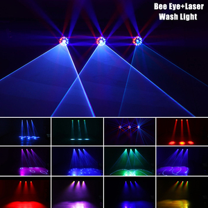 AOPU Luce Wash LED per Palcoscenico 7*40W Laser 2IN1 RGBW Testa Mobile per Club Bar Matrimoni - Product Image 5