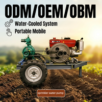 Pompe à eau diesel de 4 pouces, haut débit, 100 m³/h, hauteur de refoulement 120 m, haute pression, refroidie par eau, modèle 260, pompe d'irrigation