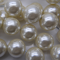 Perles de culture 2,5-40 mm, imitation perles coréennes brillantes blanc ivoire, en vrac pour la fabrication de bijoux fins