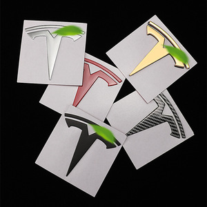 Accesorios de Lujo para Automóviles HuanJing, Emblema Metálico Delantero/Trasero para Tesla Model 3/Y, Emblema de Repuesto con Logotipo T, Adhesivo para Maletero - Product Image 6