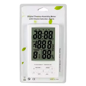 Ow-<span class=keywords><strong>903</strong></span> Trong Nhà Ngoài Trời Nhiệt Độ Độ Ẩm Đo Meter Treo Tường Nhiệt Kế Ẩm Kế Với Đồng Hồ Chức Năng Báo Thức - Product Image 4