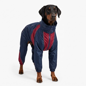 Imperméable de luxe personnalisé pour chien à quatre pattes, style color block de créateur italien - Product Image 4