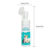 Pet Paw Cleaner Mousse Chien Patte Cleaner avec Brosse en Silicone Pet Chien Shampooing Urine Cleaner Mousse pour Patte