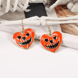 Pendientes de Halloween, joyería redonda de metal duradera para fiestas, para adultos, uso en interiores - Product Image 3