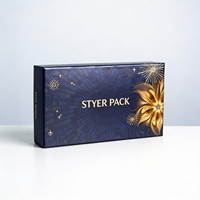 Kotak Hadiah Kaku Berlapis Sutra Vegan Mewah dengan Hot Stamping, Langsung dari Pabrik, Logo Kustom, Kemasan Premium