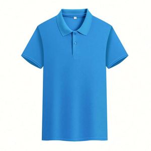 Factory Supply Custom Solid Color Blank T-shirts, for Men's Business Ordinary Polo T-shirts Cheap T-shirts - Product Image 2
