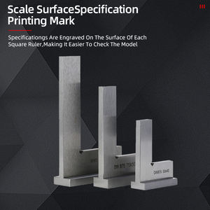 Règle d'<span class=keywords><strong>angle</strong></span> de siège large carré de machiniste en acier au carbone 90 outil de jaugeage en acier trempé à <span class=keywords><strong>angle</strong></span> droit - Product Image 5