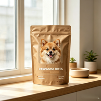 Sachet Doypack Personnalisé Scellable Anti-Enfant, Résistant à l'Humidité, pour Emballage de Friandises, Snacks pour Animaux et Nourriture pour Chiens