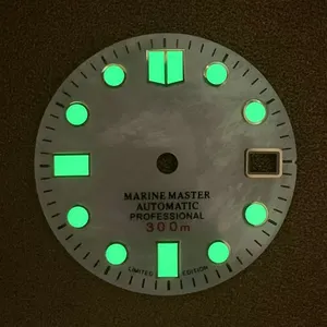 Super Lichtgevende Witte Parelmoer Parelmoer Schelp Horloge Wijzerplaat Gezicht - Product Image 5