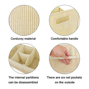 علبة حفاضات مضلعة مع سعة كبيرة متعددة المقصورة أنيقة للسفر - Product Image 5